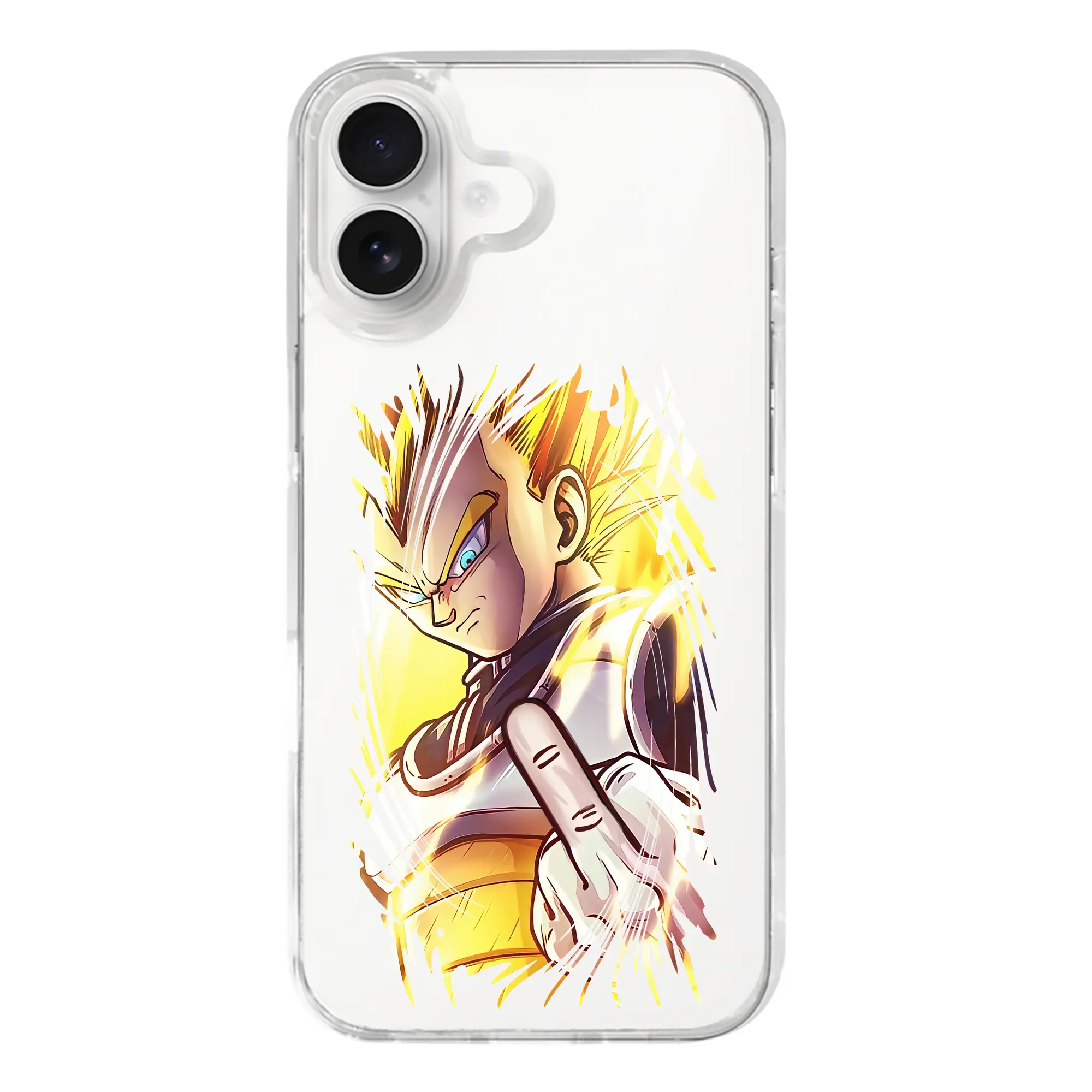 ドラゴンボール グッズ ベジータ - iPhone 17シリーズ 透明スマホケース – 薄型・耐衝撃・精密フィット保護カバー